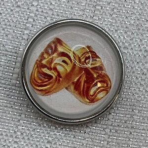 DRAMA - COMEDY & TRAGEDY - Snap Button Charm 18mm/20mm - Made in the USA